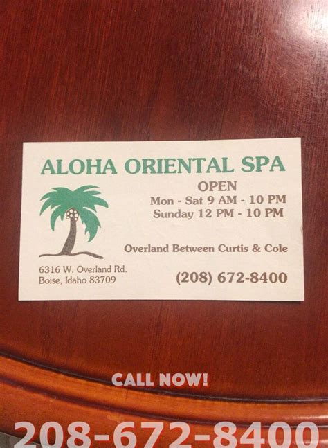 aloha spa boise id|Aloha Oriental Spa (Boise, ID): Hours, Address.